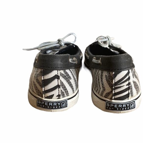 Sperry Gray Sequin Top Sider Angelfish Boat Shoes - Picture 2 of 6